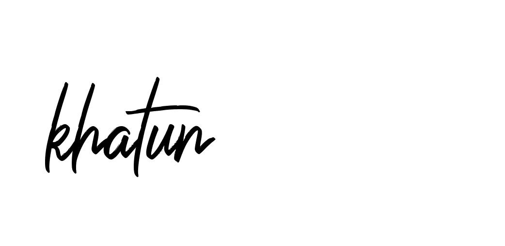 Signature of khatun