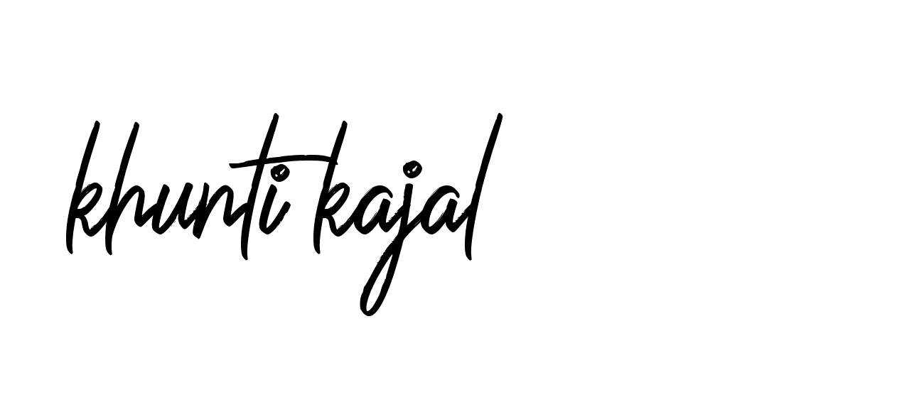 Signature of khunti-kajal