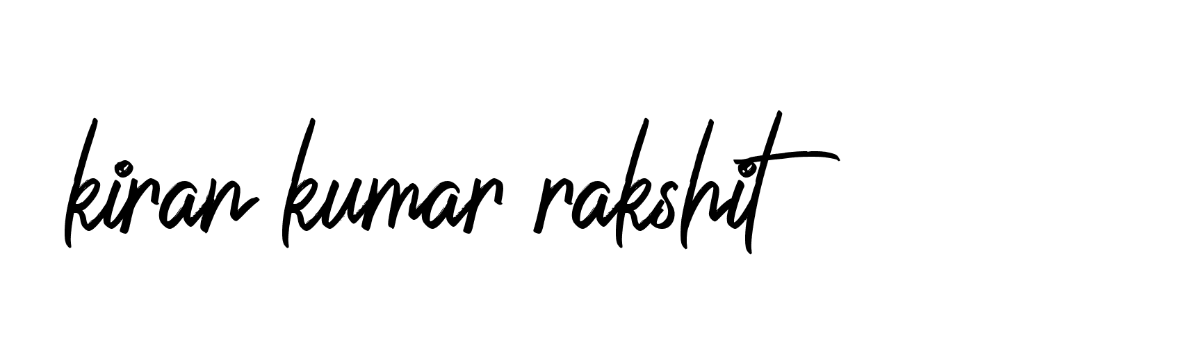 Signature of kiran-kumar-rakshit