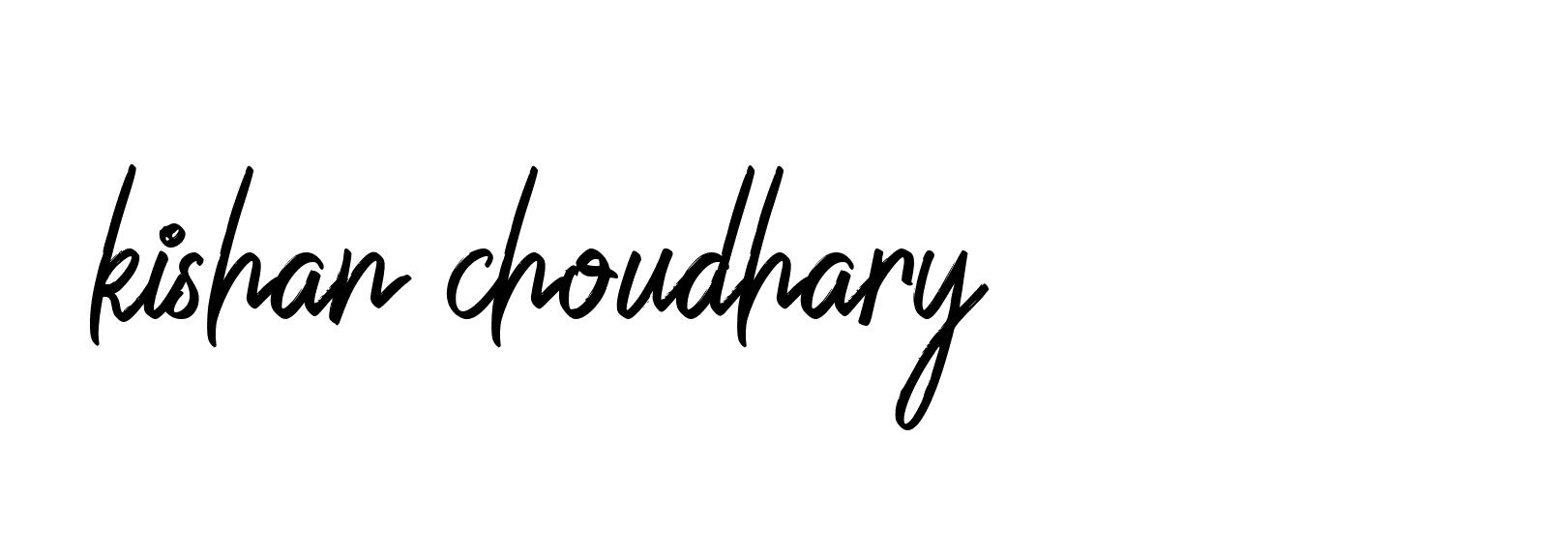 Signature of kishan-choudhary