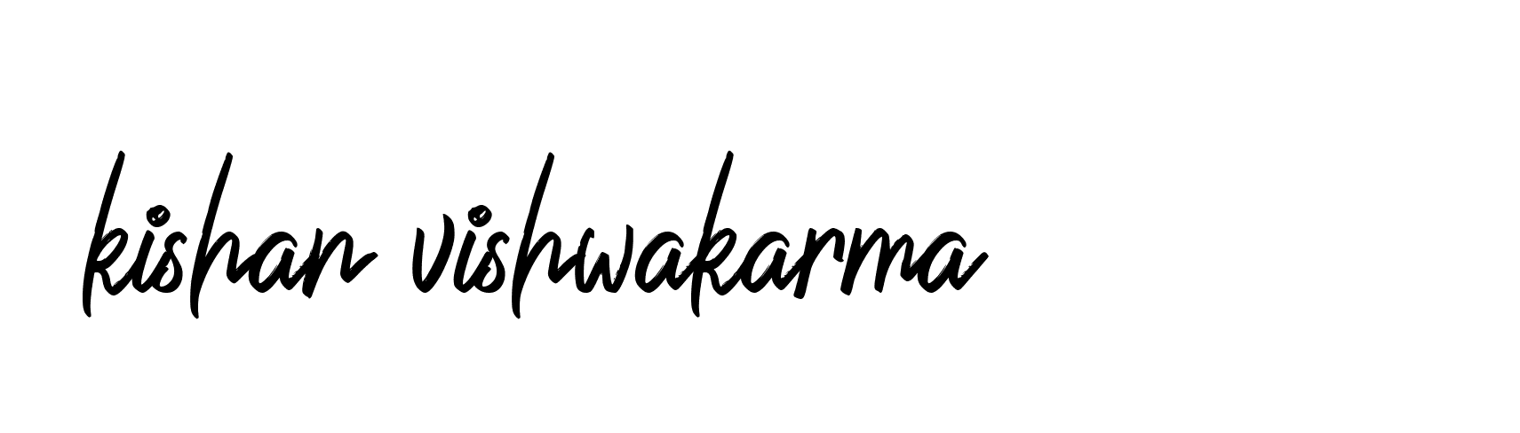 Signature of kishan-vishwakarma