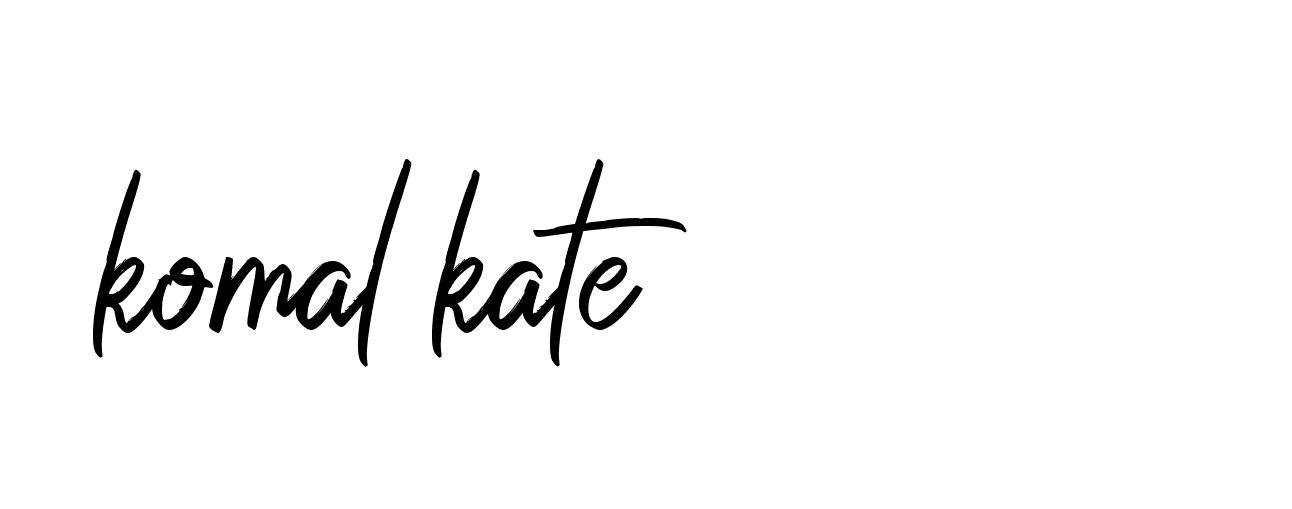 Signature of komal-kate-