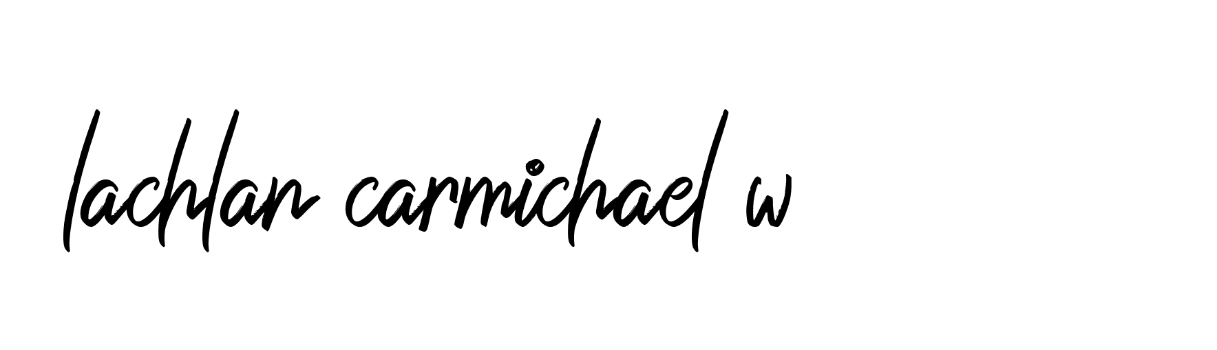 Signature of lachlan-carmichael-w