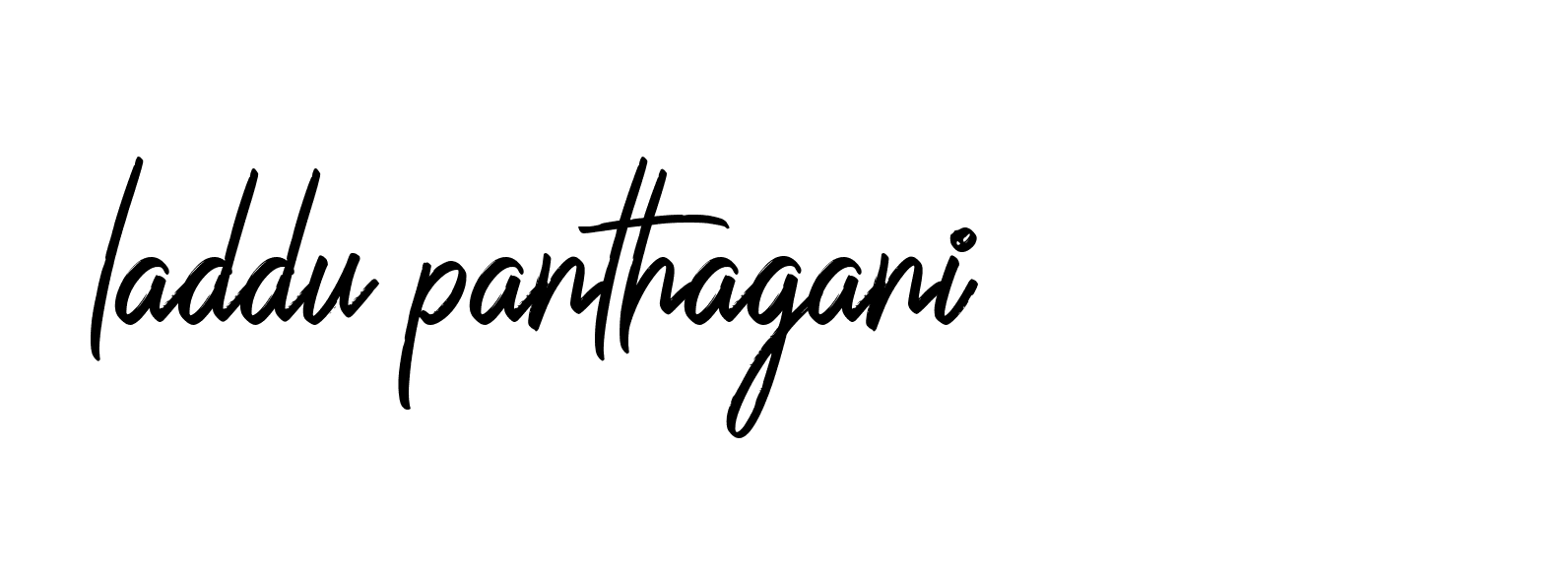 Signature of laddu-panthagani