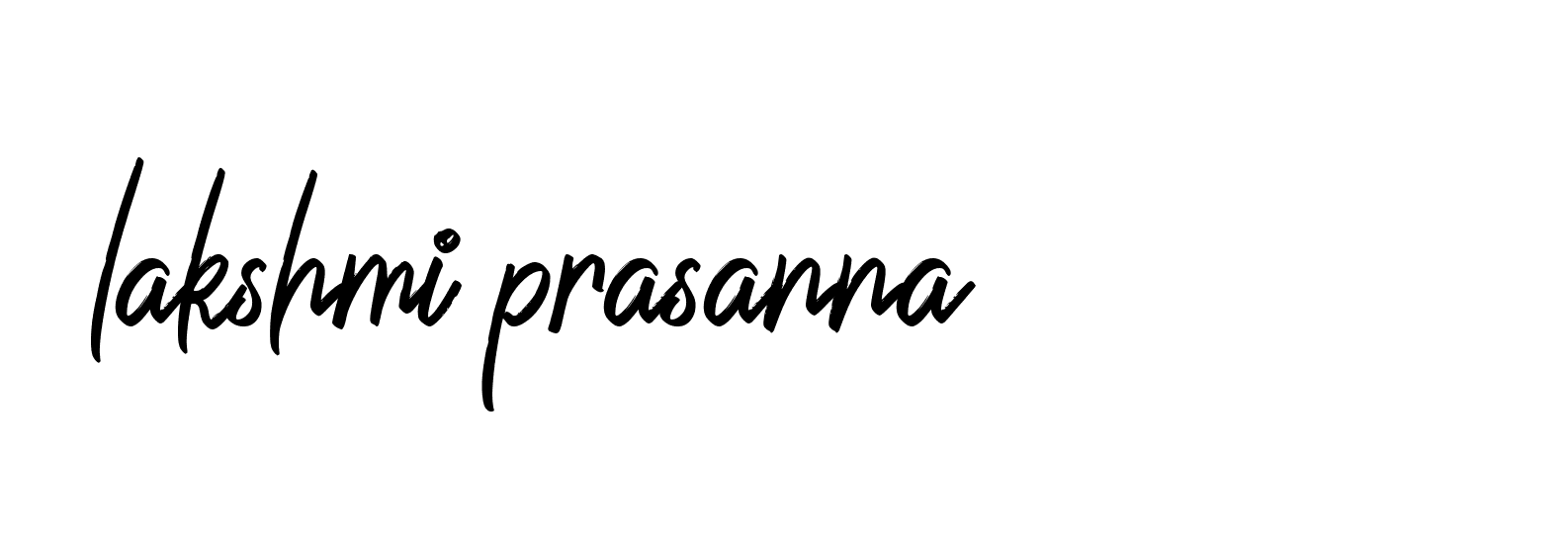 Signature of lakshmi-prasanna