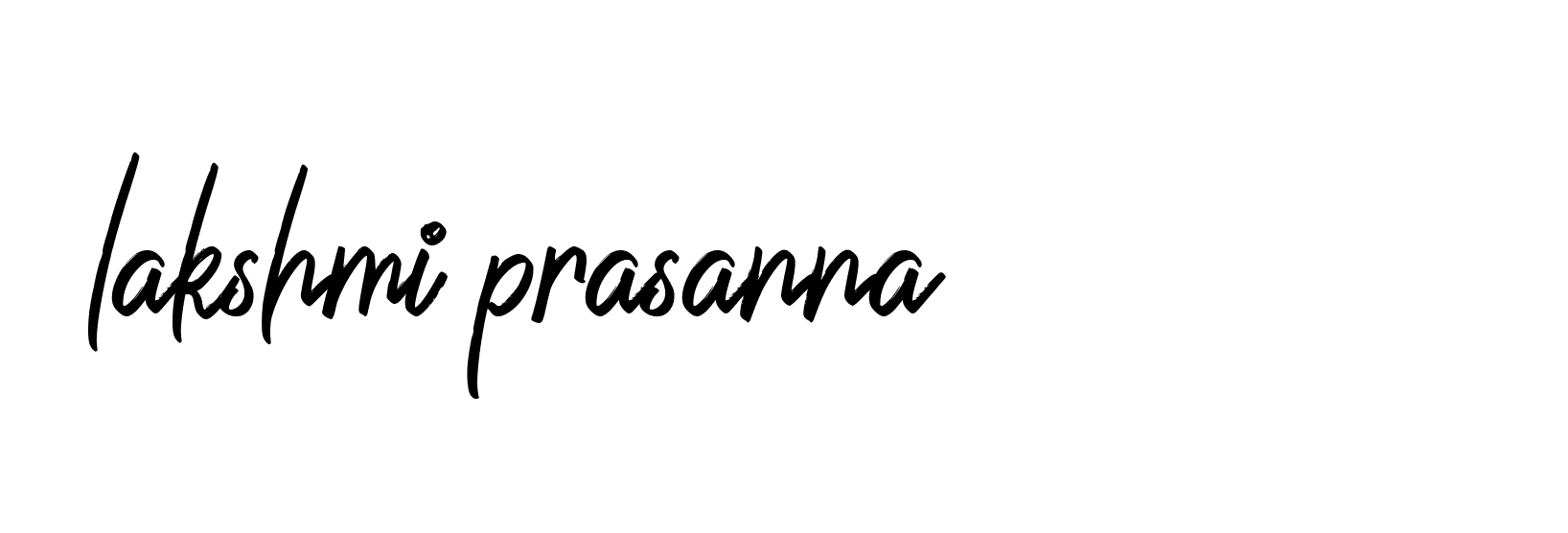 Signature of lakshmi-prasanna-