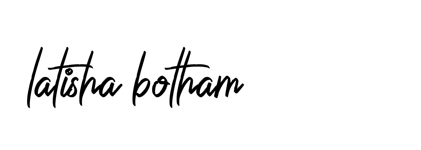 Signature of latisha-botham