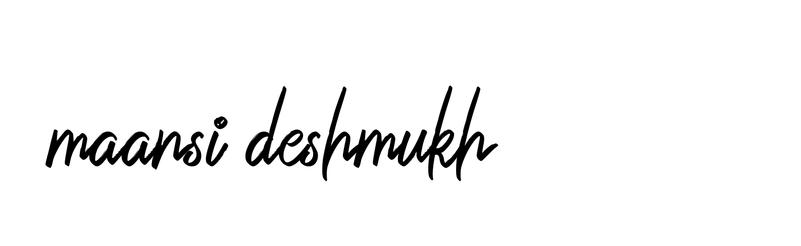 Signature of maansi-deshmukh