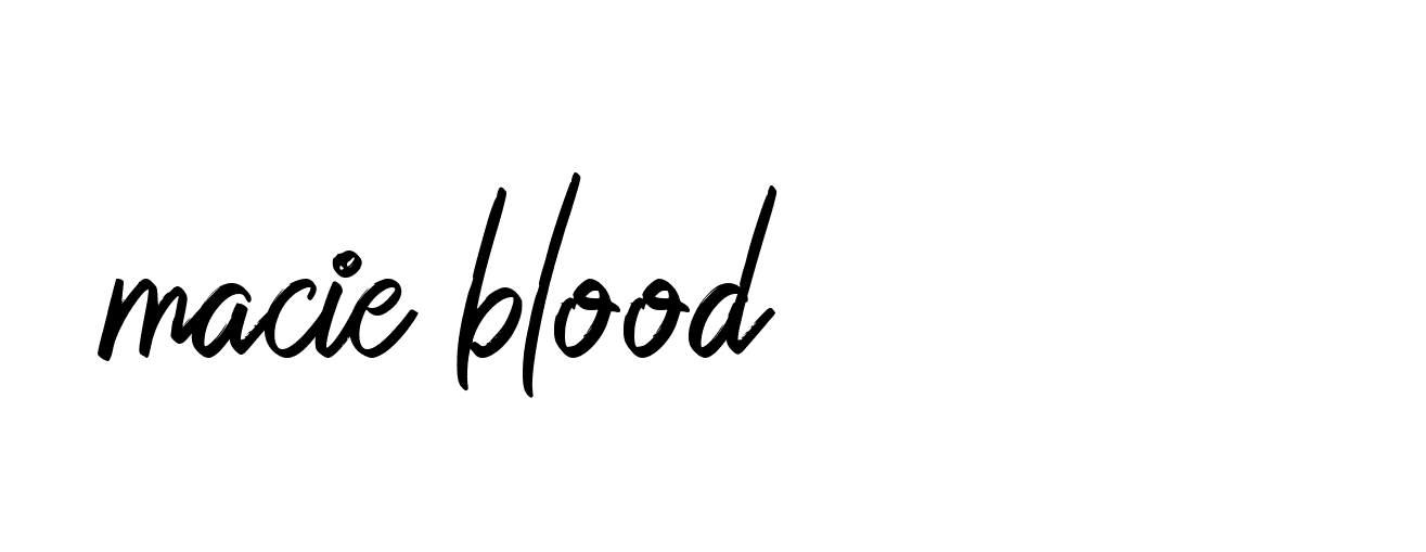 Signature of macie-blood