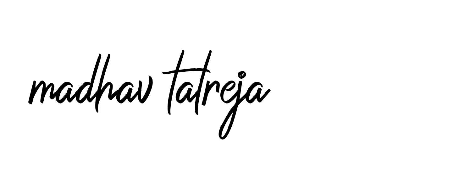 Signature of madhav-talreja