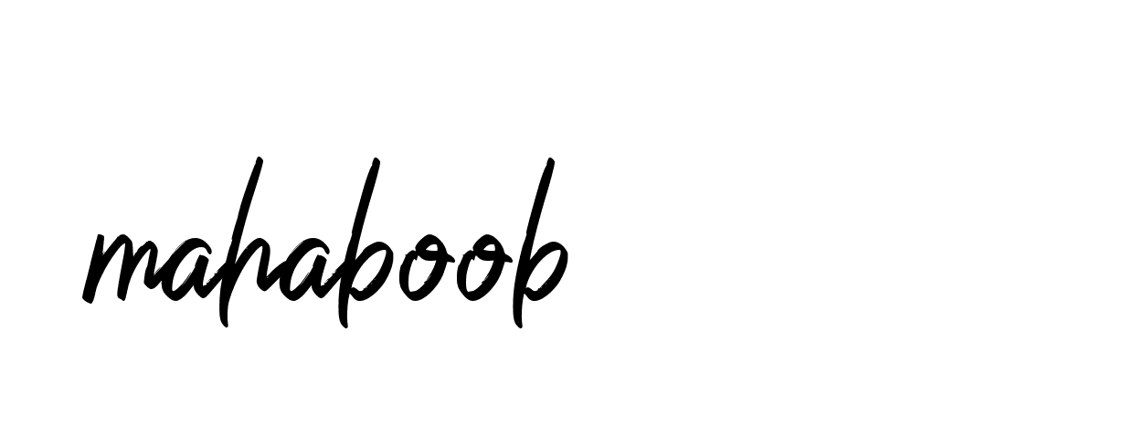 Signature of mahaboob