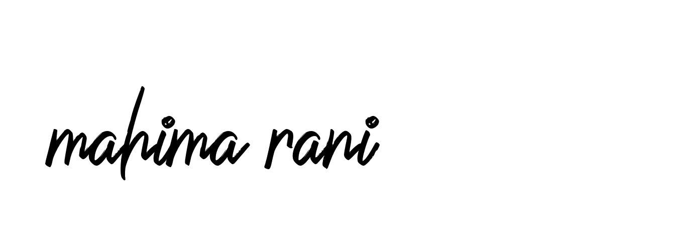 Signature of mahima-rani