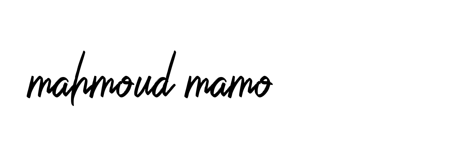 Signature of mahmoud-mamo