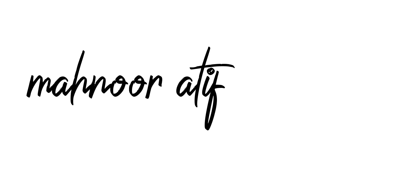 Signature of mahnoor-atif