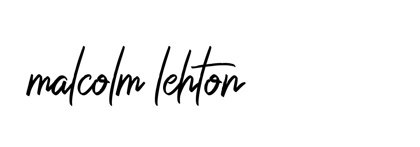 Signature of malcolm-lehton