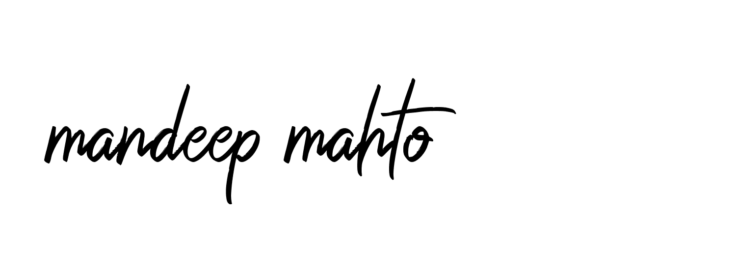 Signature of mandeep-mahto