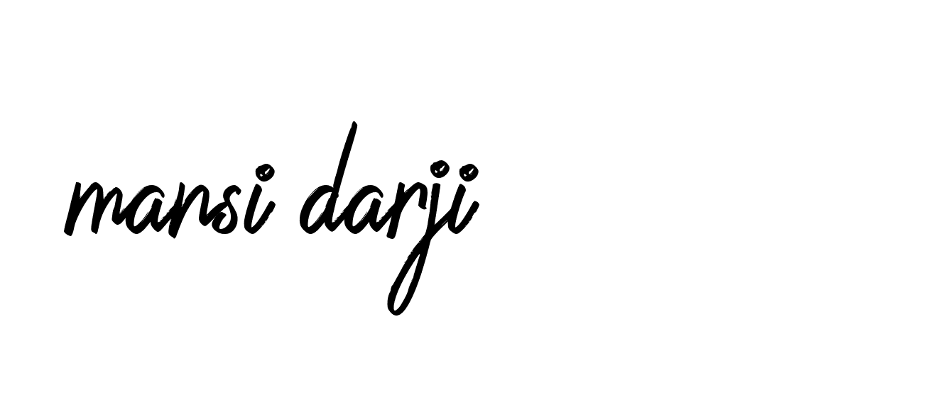 Signature of mansi-darji-