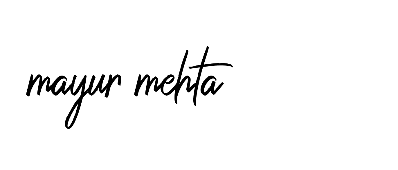 Signature of mayur-mehta