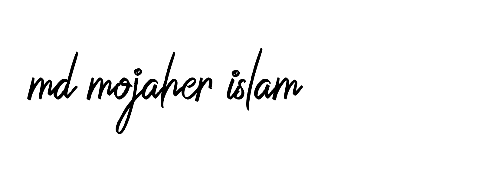 Signature of md-mojaher-islam