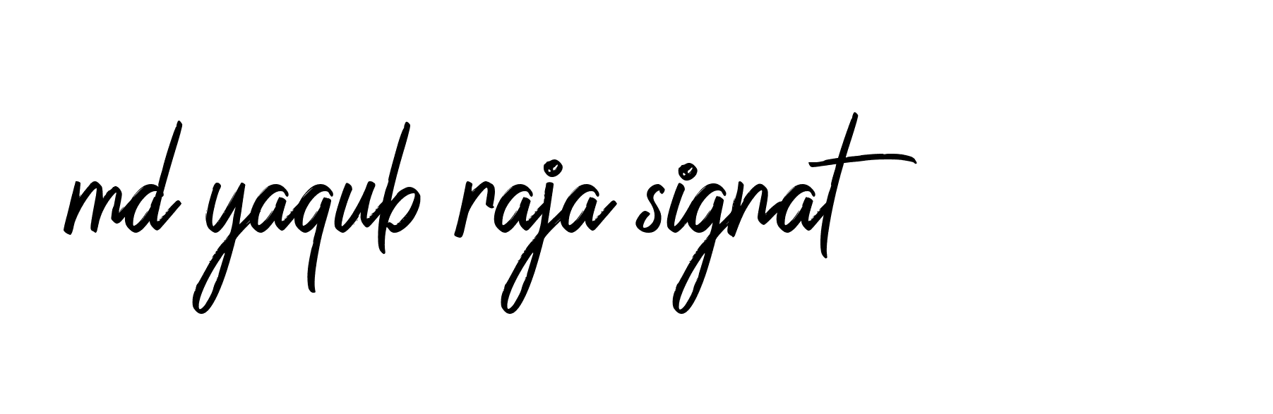 Signature of md-yaqub-raja-signat