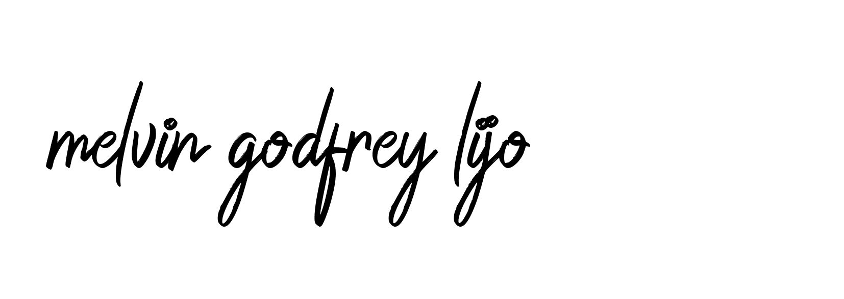 Signature of melvin-godfrey-lijo