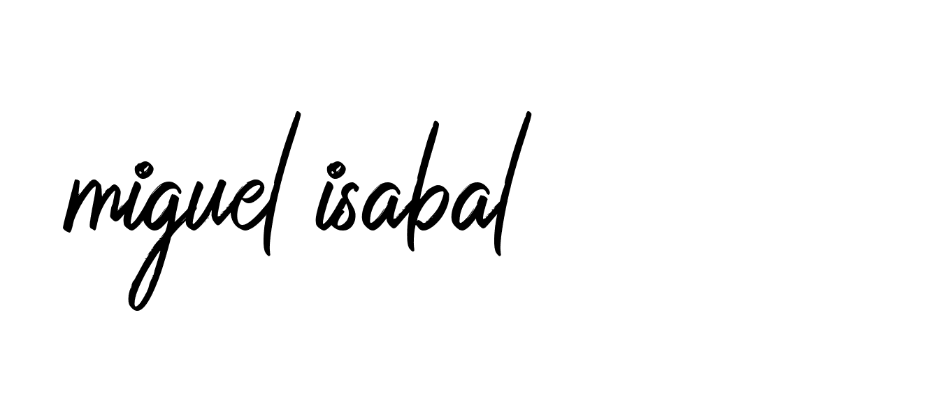 Signature of miguel-isabal