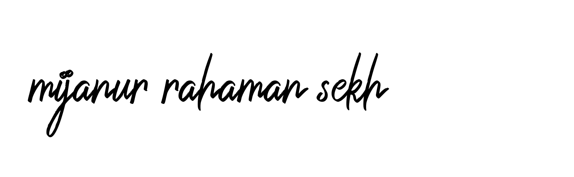 Signature of mijanur-rahaman-sekh