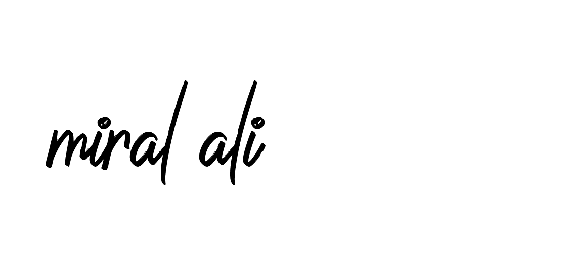 Signature of miral-ali