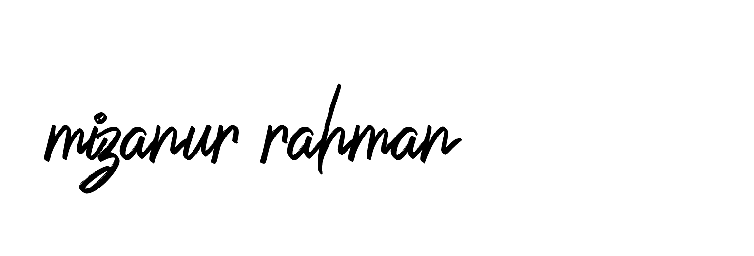 Signature of mizanur-rahman