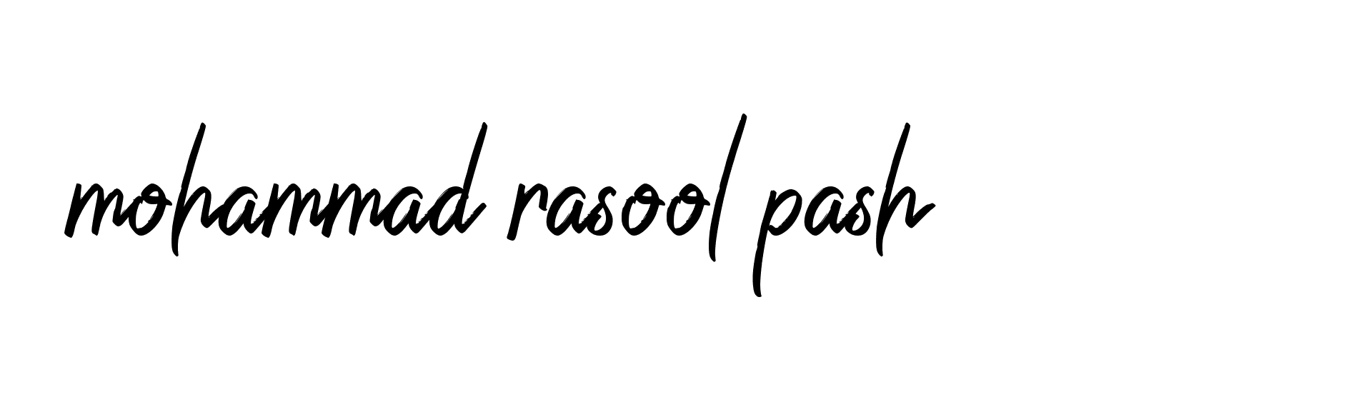 Signature of mohammad-rasool-pash