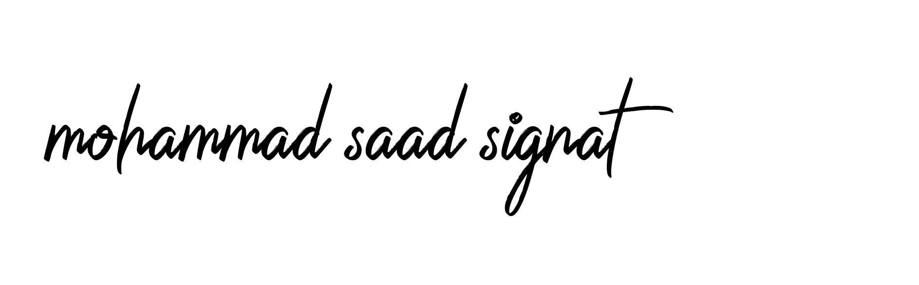 Signature of mohammad-saad-signat