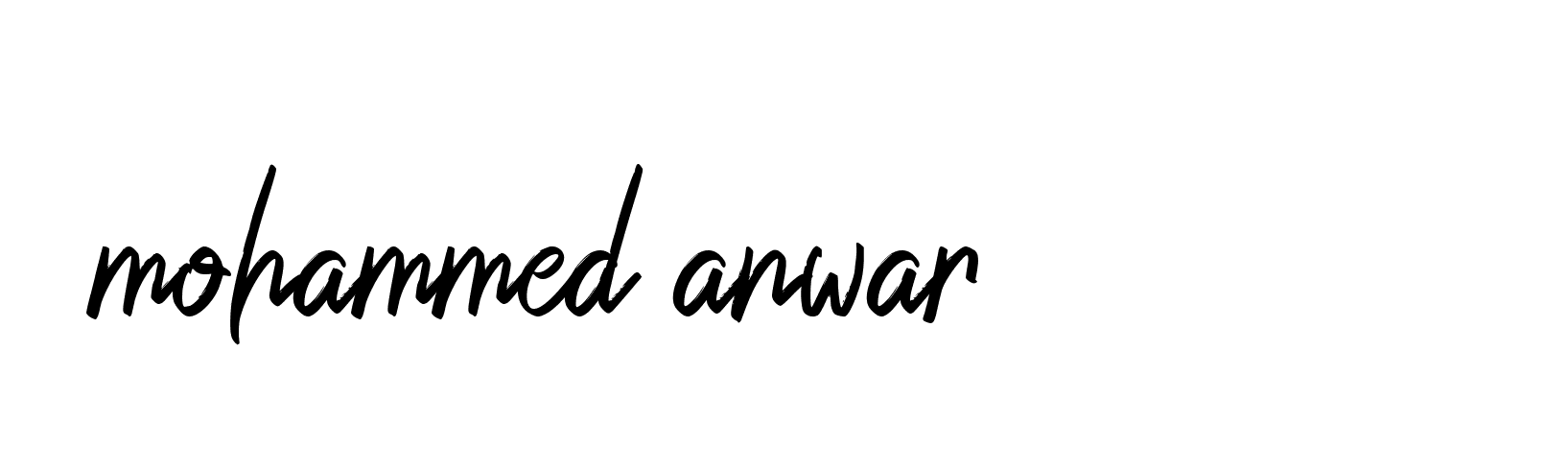 Signature of mohammed-anwar