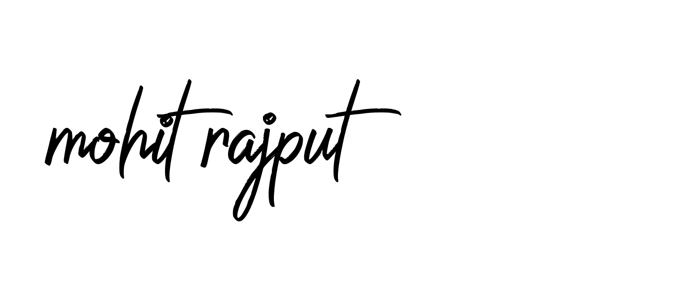 Signature of mohit-rajput-