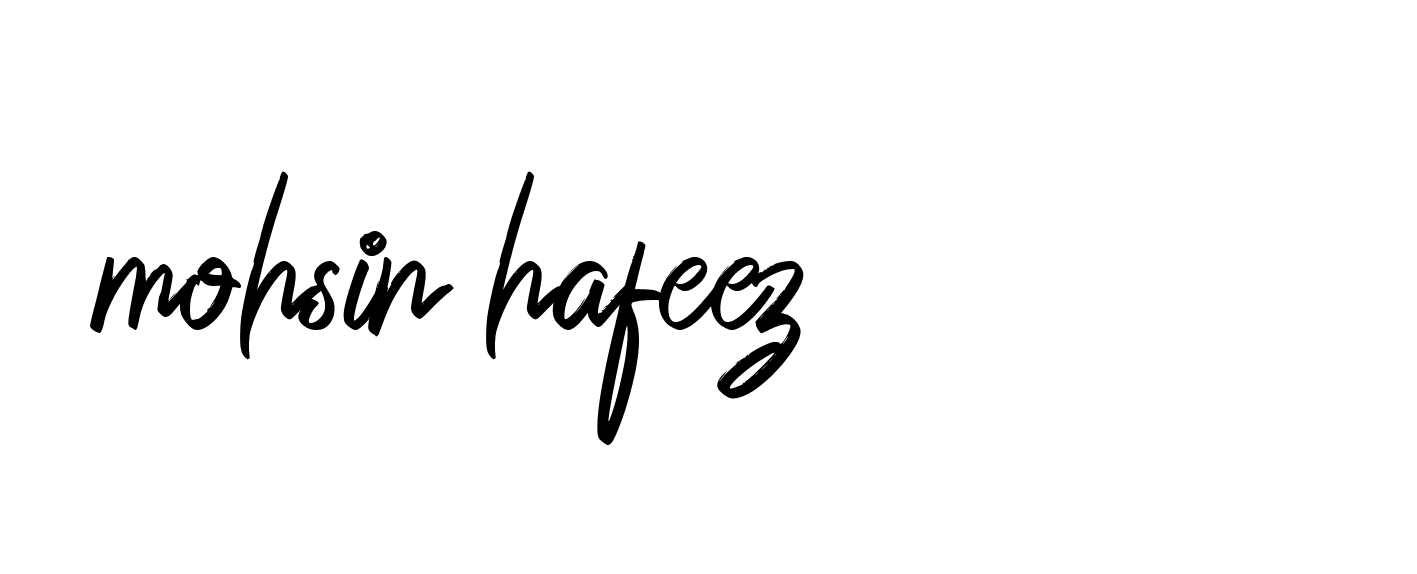 Signature of mohsin-hafeez