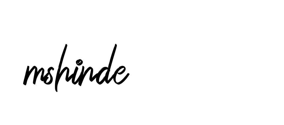 Signature of mshinde