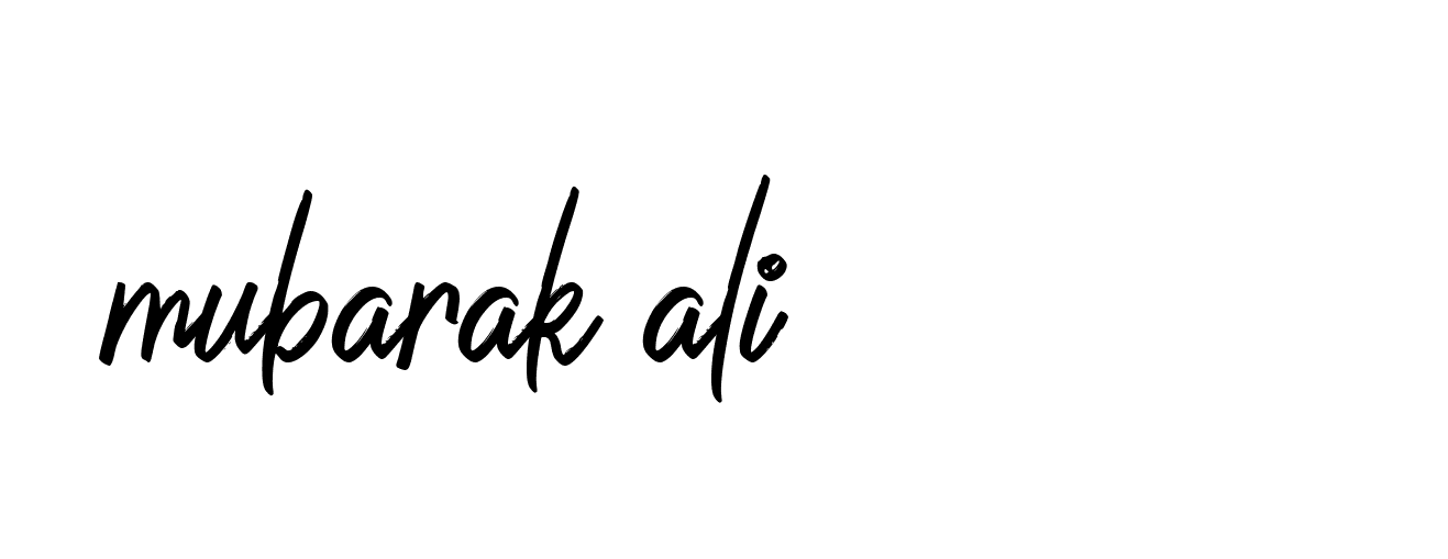 Signature of mubarak-ali