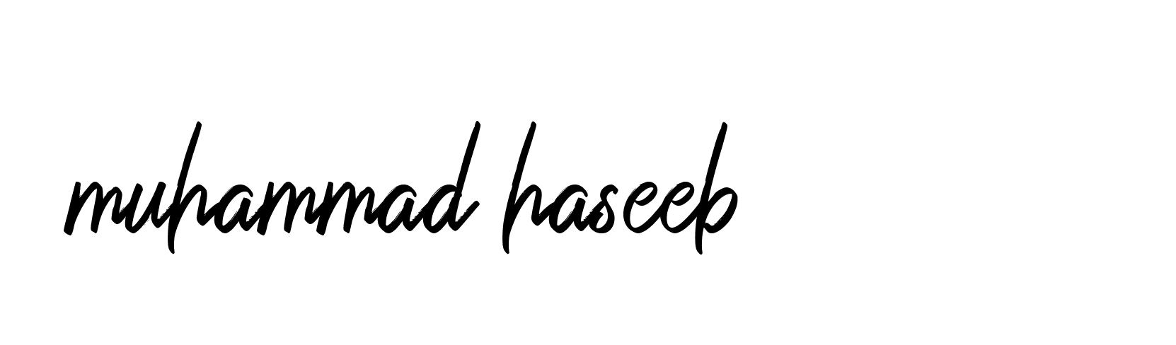 Signature of muhammad-haseeb