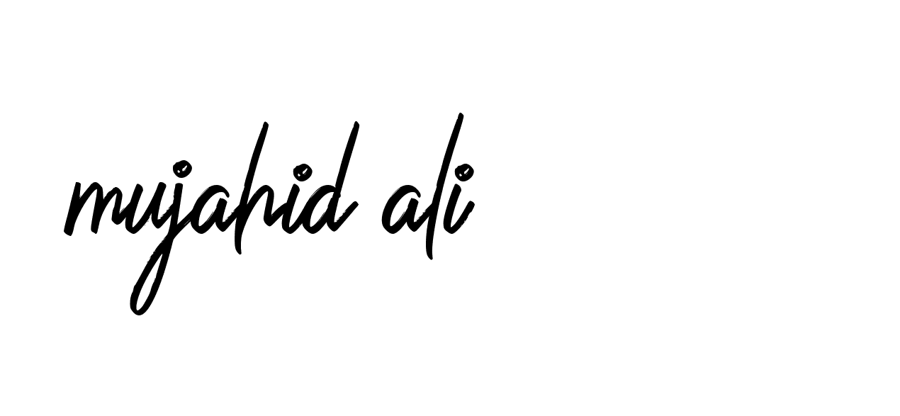 Signature of mujahid-ali