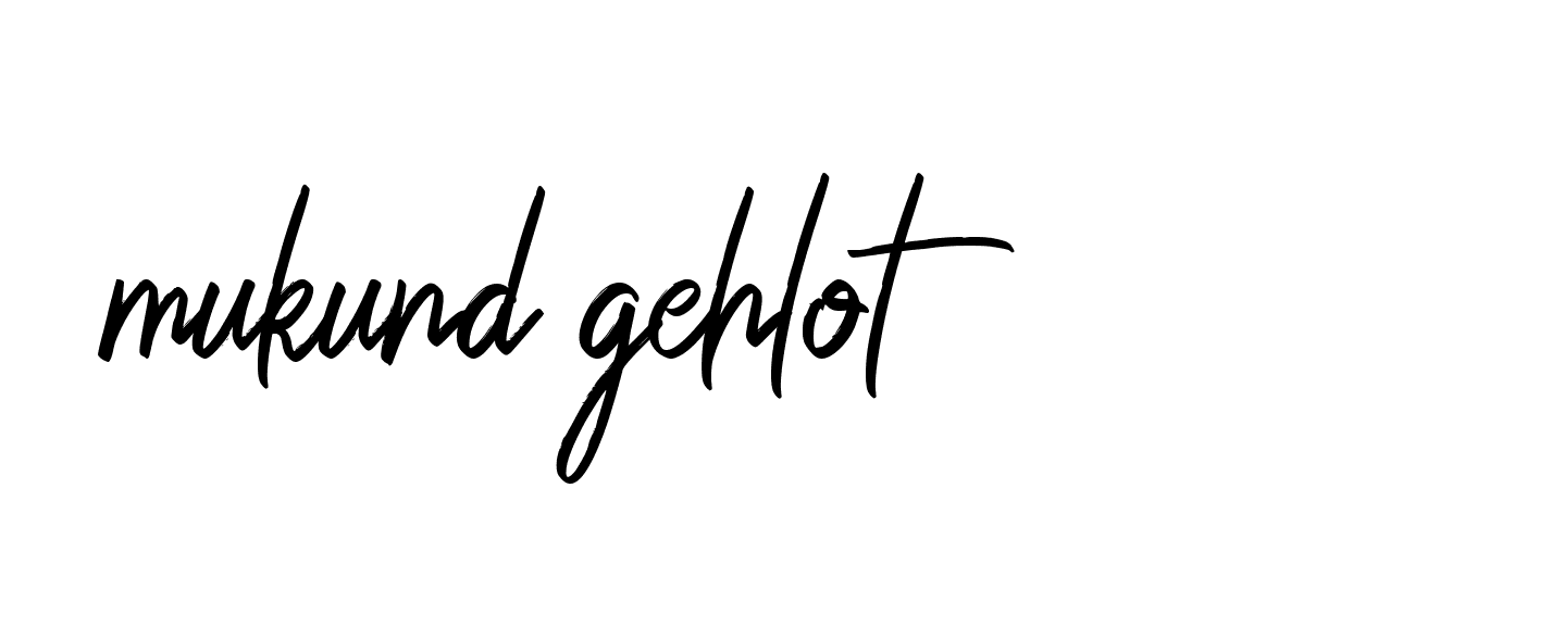 Signature of mukund-gehlot