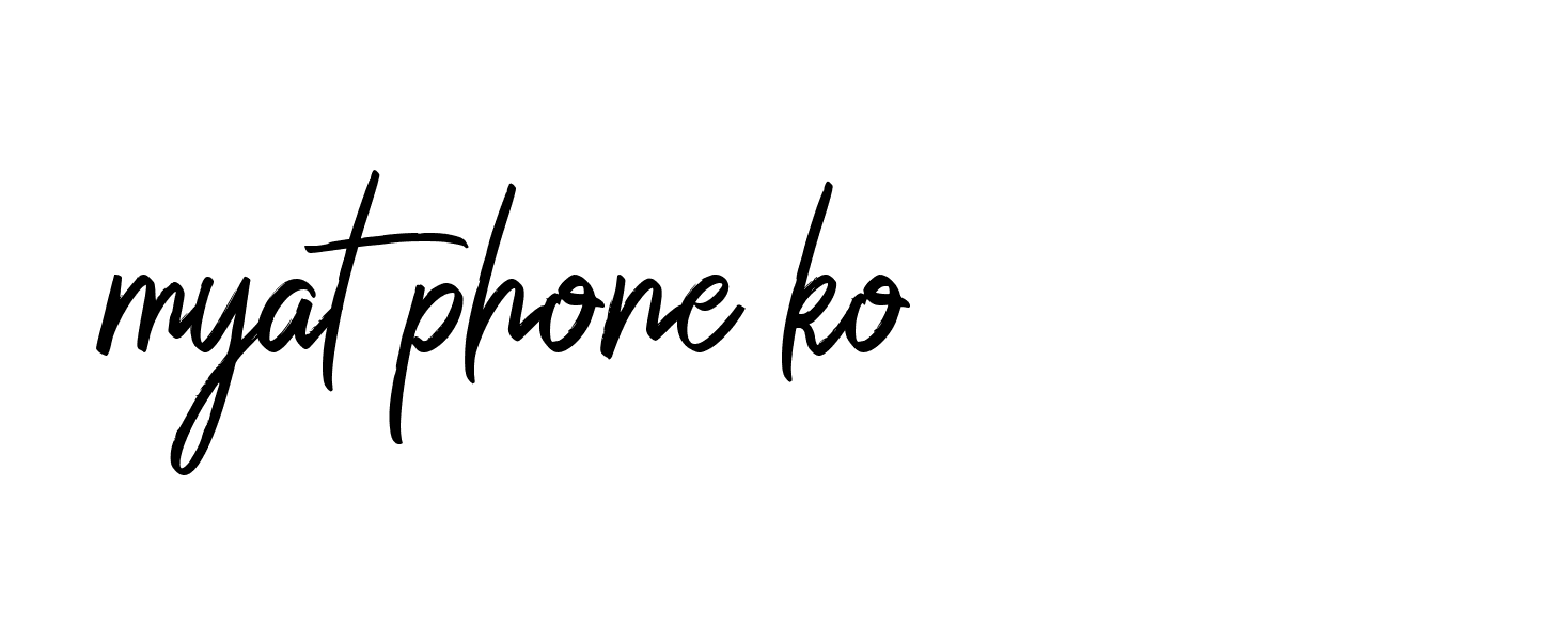 Signature of myat-phone-ko