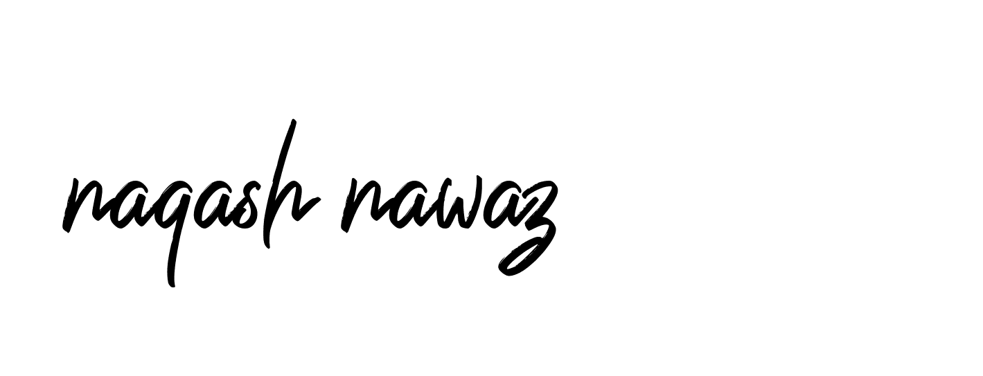 Signature of naqash-nawaz