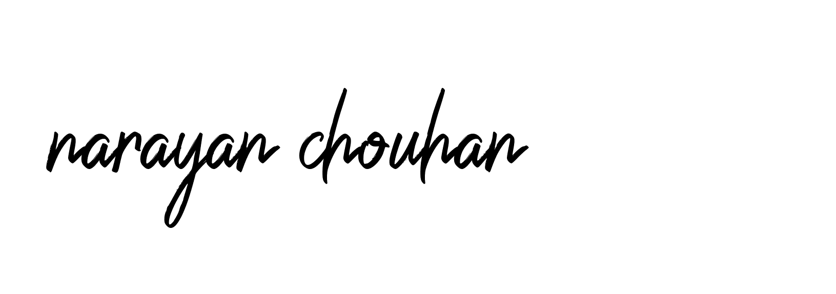 Signature of narayan-chouhan