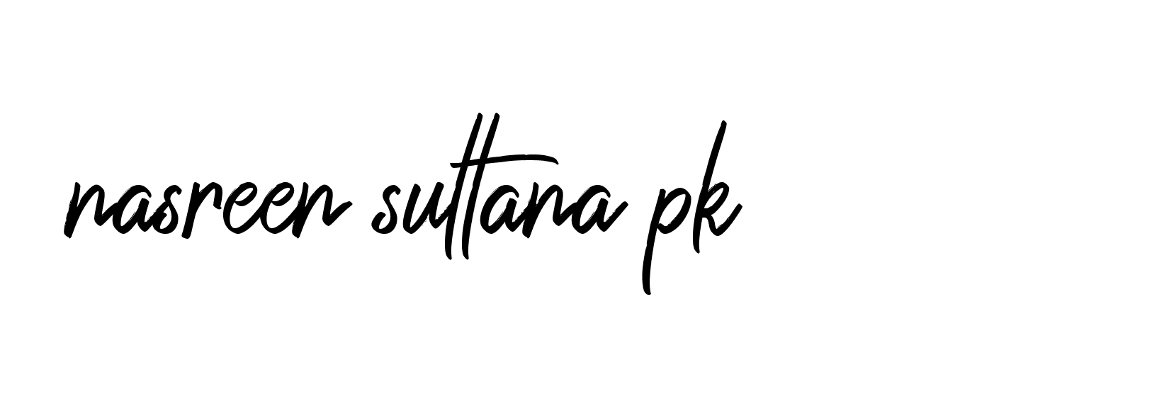 Signature of nasreen-sultana-pk