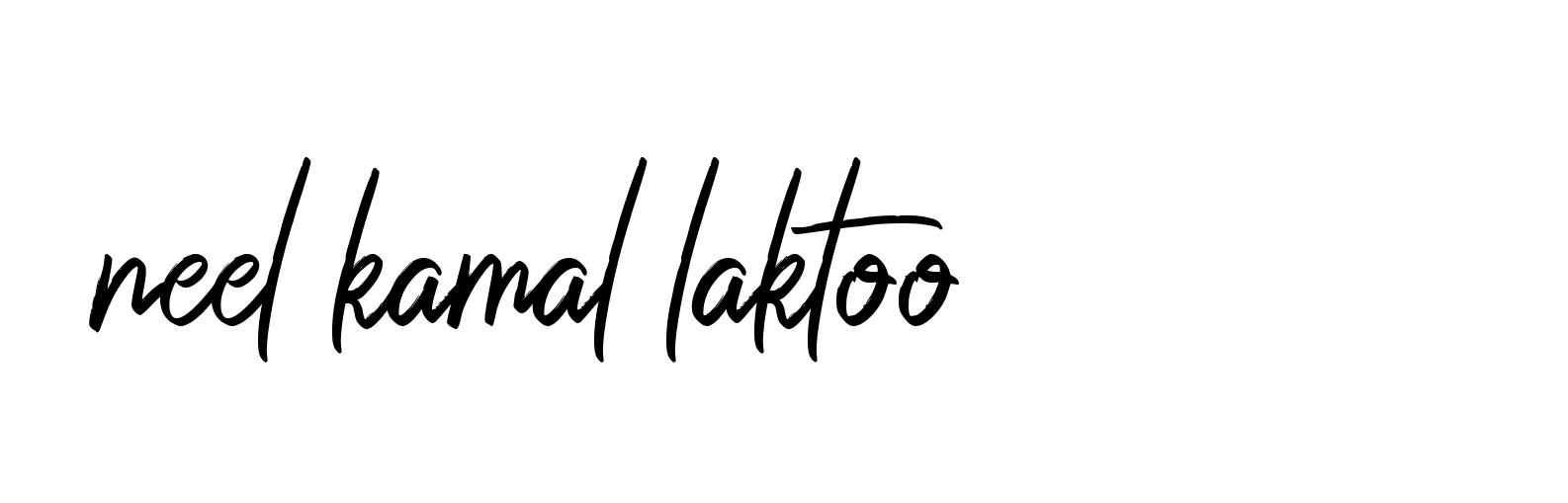 Signature of neel-kamal-laktoo