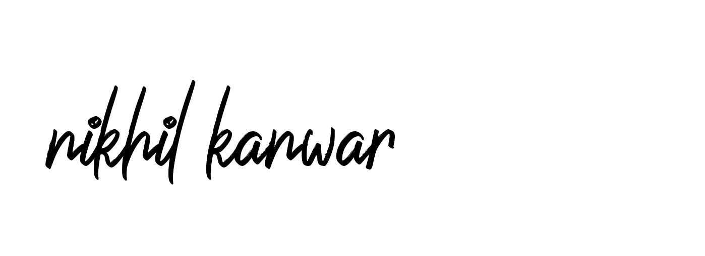 Signature of nikhil-kanwar