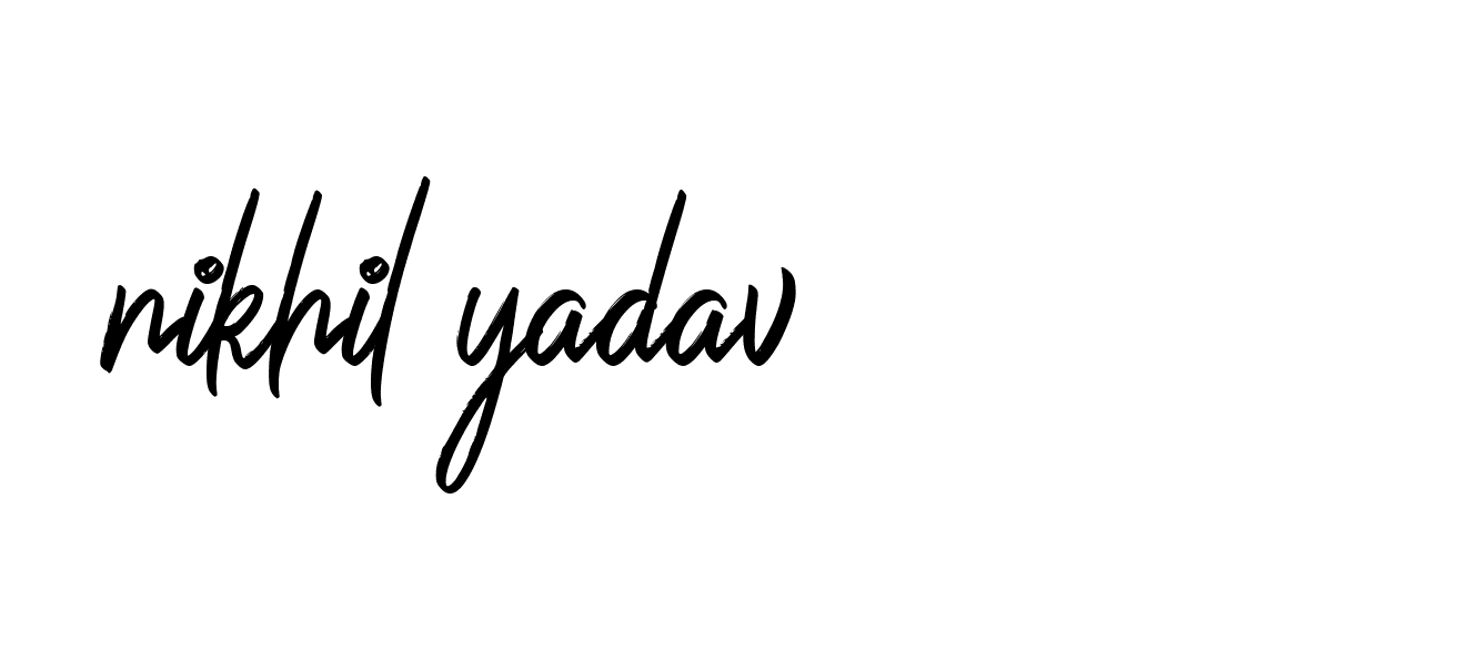 Signature of nikhil-yadav