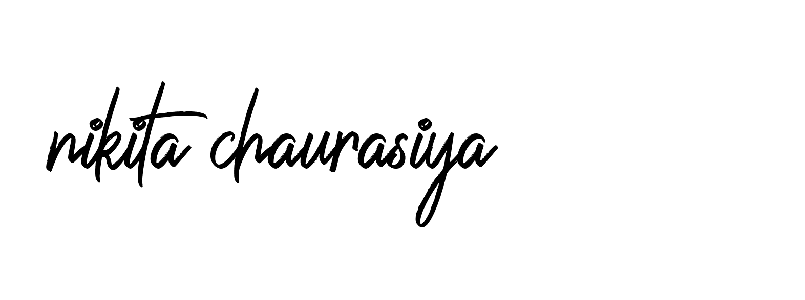 Signature of nikita-chaurasiya