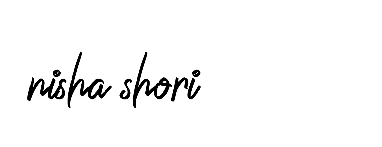 Signature of nisha-shori