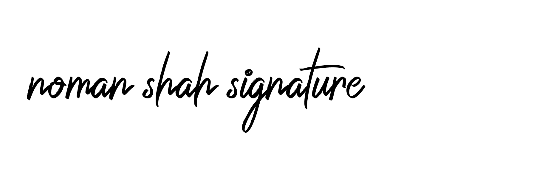 Signature of noman-shah-signature