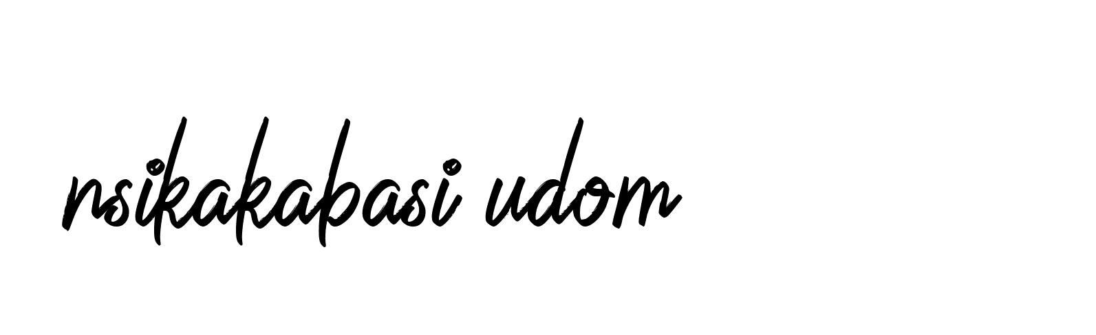 Signature of nsikakabasi-udom